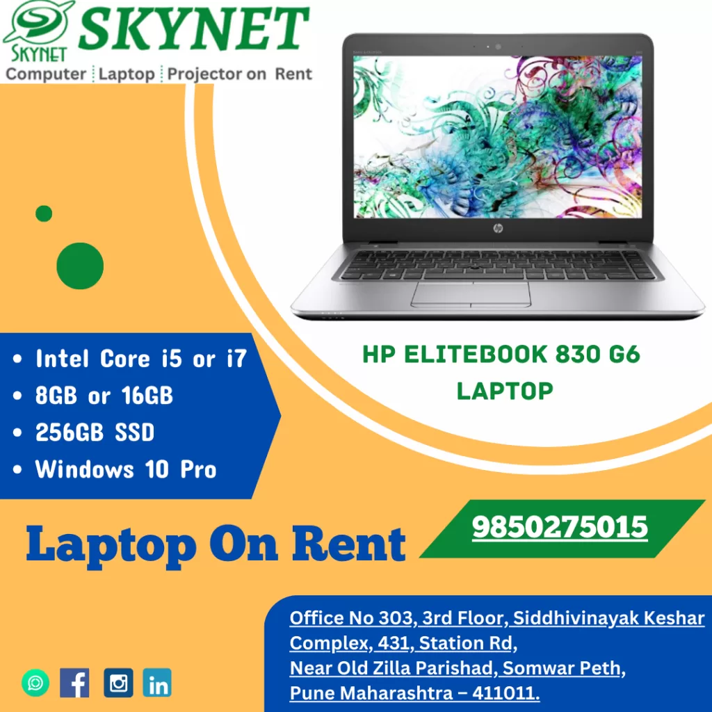 HP Elitebook 840 G3 Laptop On rent In Hyderabad