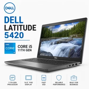 Dell Latitude 5420 Laptop | Intel Core i5 11th Gen | 14" FHD Display | SSD Storage | Business Laptop