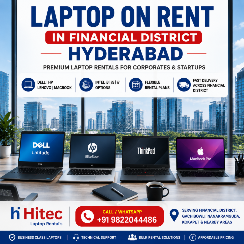 Laptop on Rent in Financial District Hyderabad